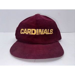 vintage nfl cardinals corduroy snapback hat starline